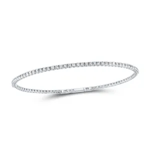 1 1/3CTW-DIA ANA M (190MM) FLEXIBLE TENNIS BANGLE (66X54MM)