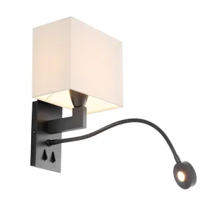 111511UL - Wall Lamp Reading bronze finish incl shade