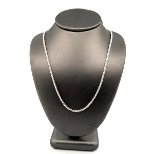 1.5MM Sterling Rope Chain 24inches