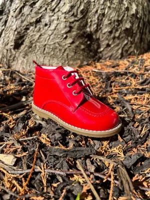222325  Red Lace Boots By Andanines