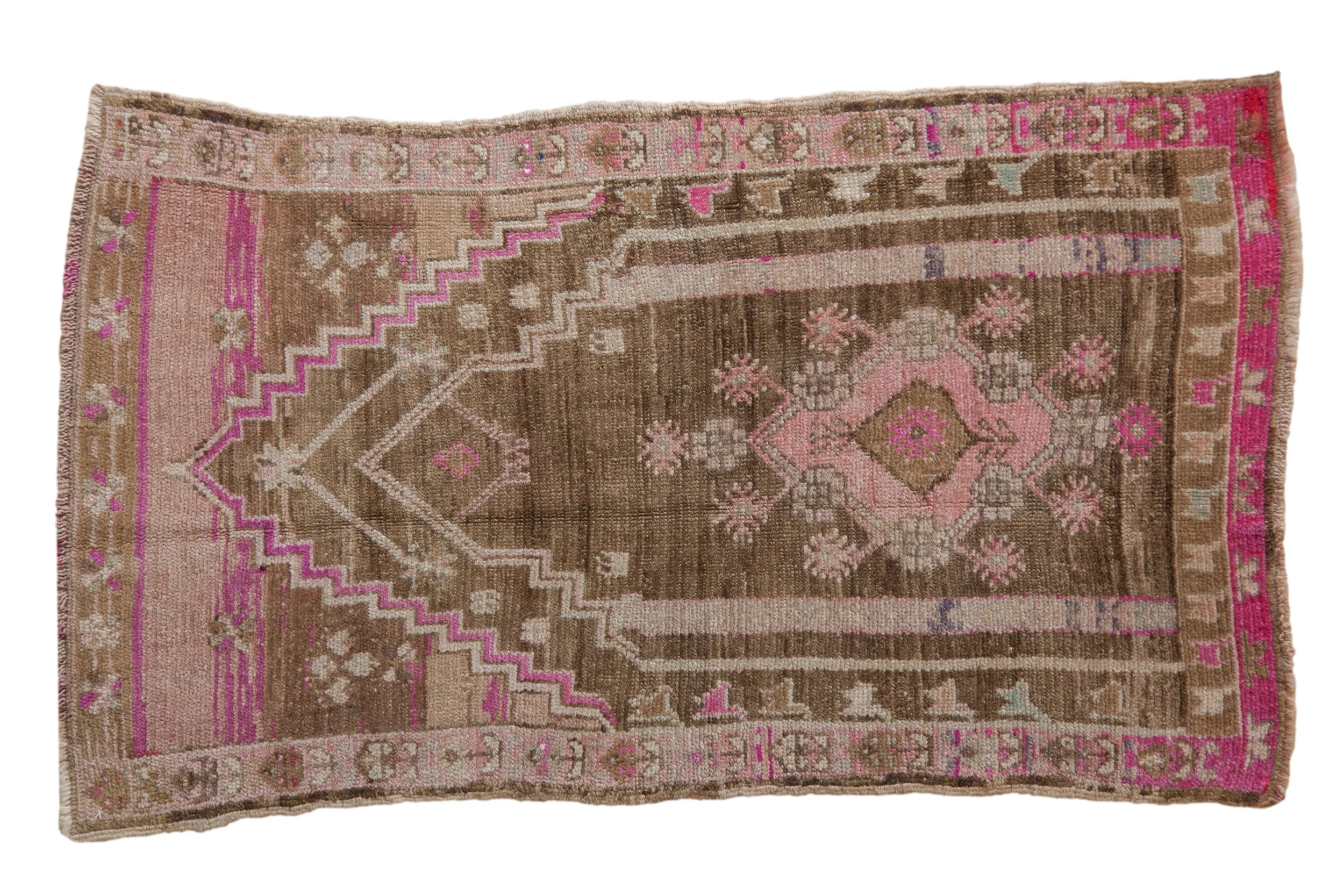 2.5x4.5 Vintage Distressed Oushak Rug
