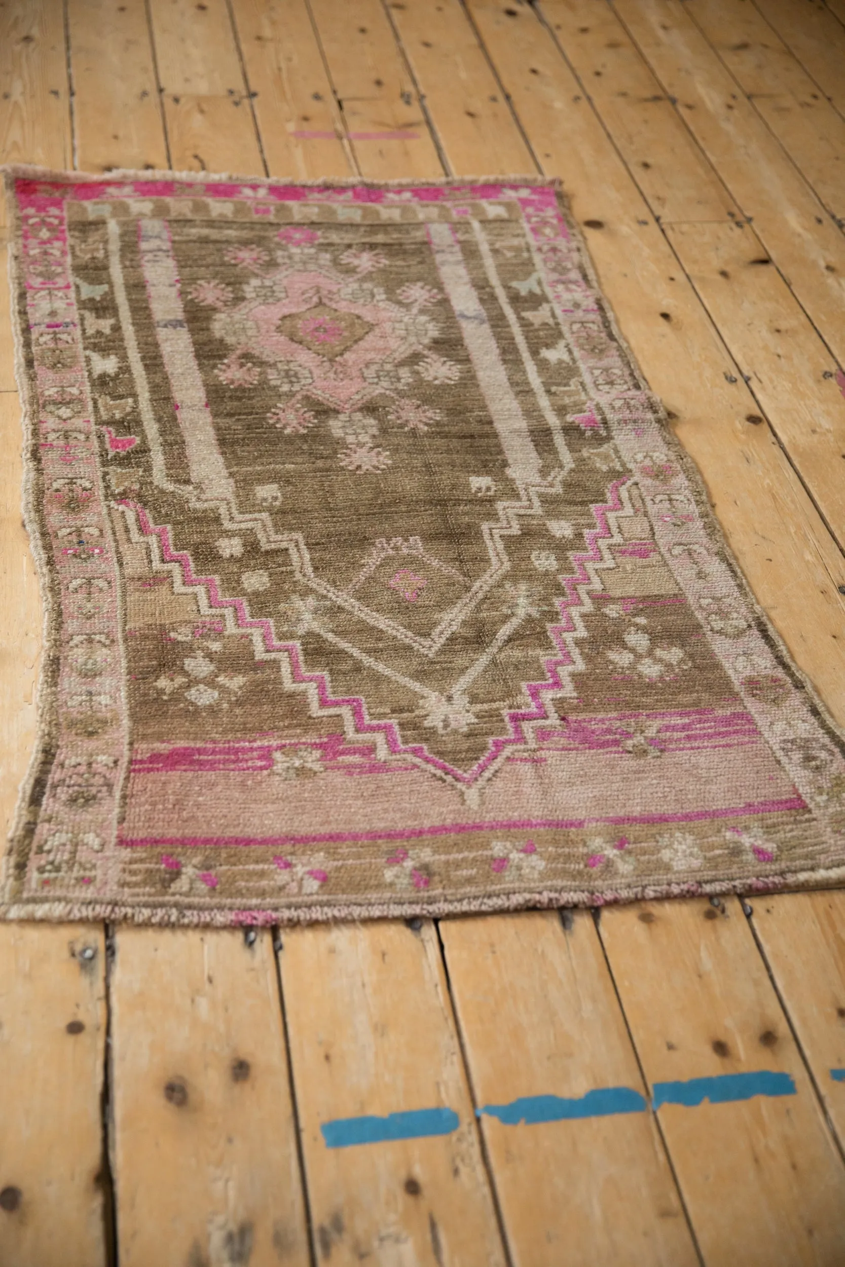 2.5x4.5 Vintage Distressed Oushak Rug