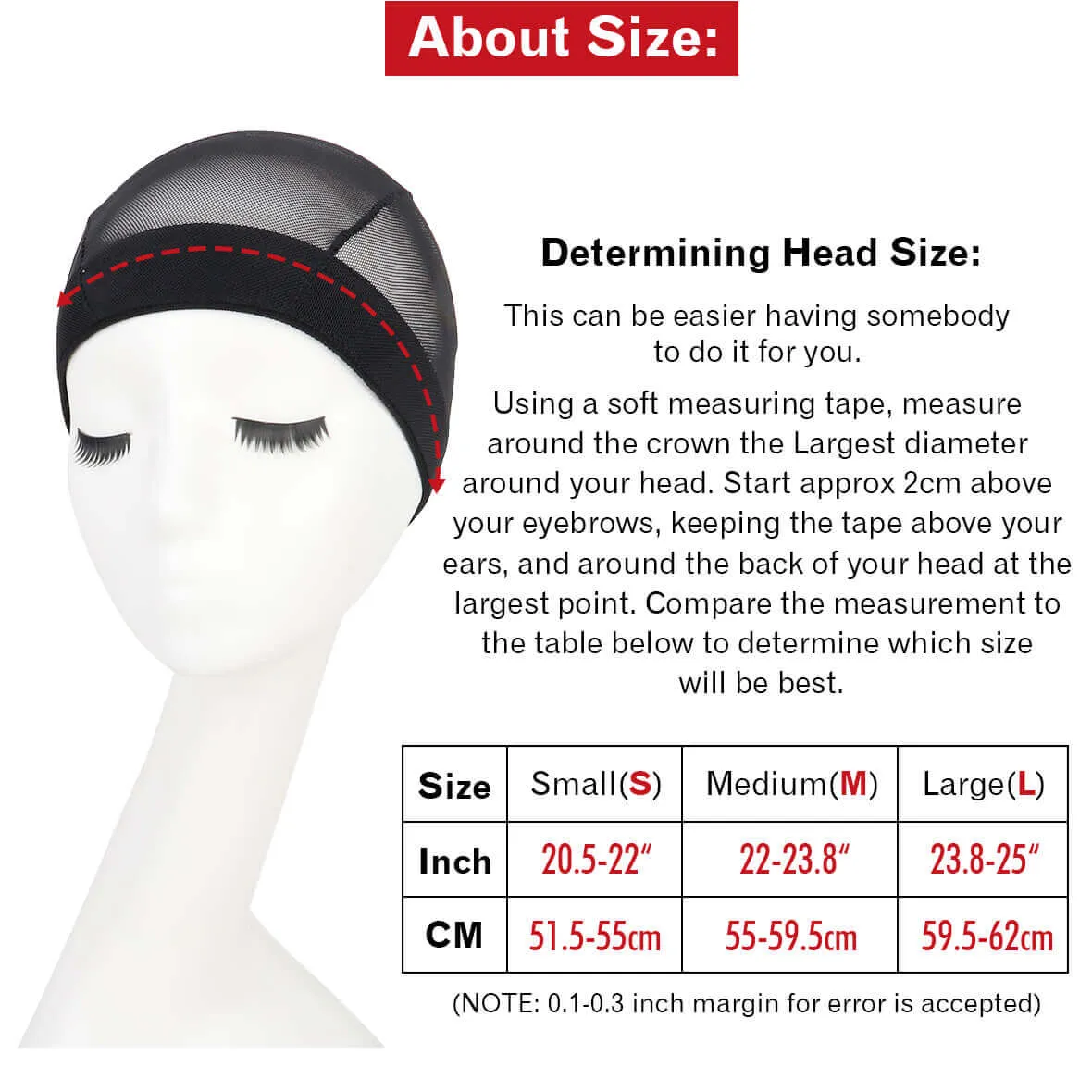 5pcs/Lot Black Mesh Dome Wig Cap Elastic Nylon Breathable Net Caps for wig making Women and Men