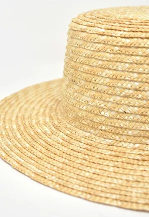 Abella Short Brim Boater - Black Band