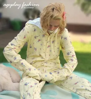 adult baby pajama frotte deluxe color 