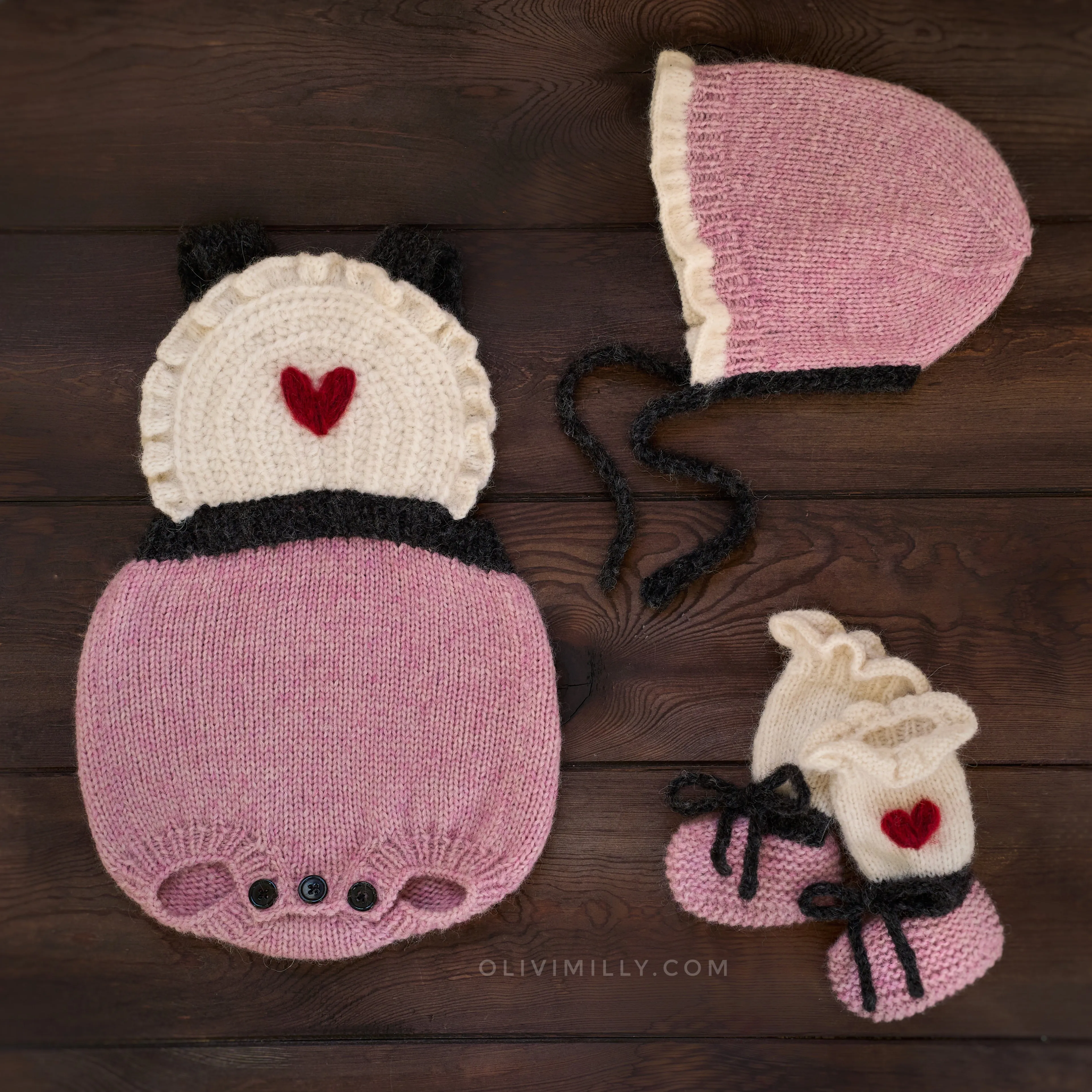 Alice Booties |powder pink| in stock (0-3m)