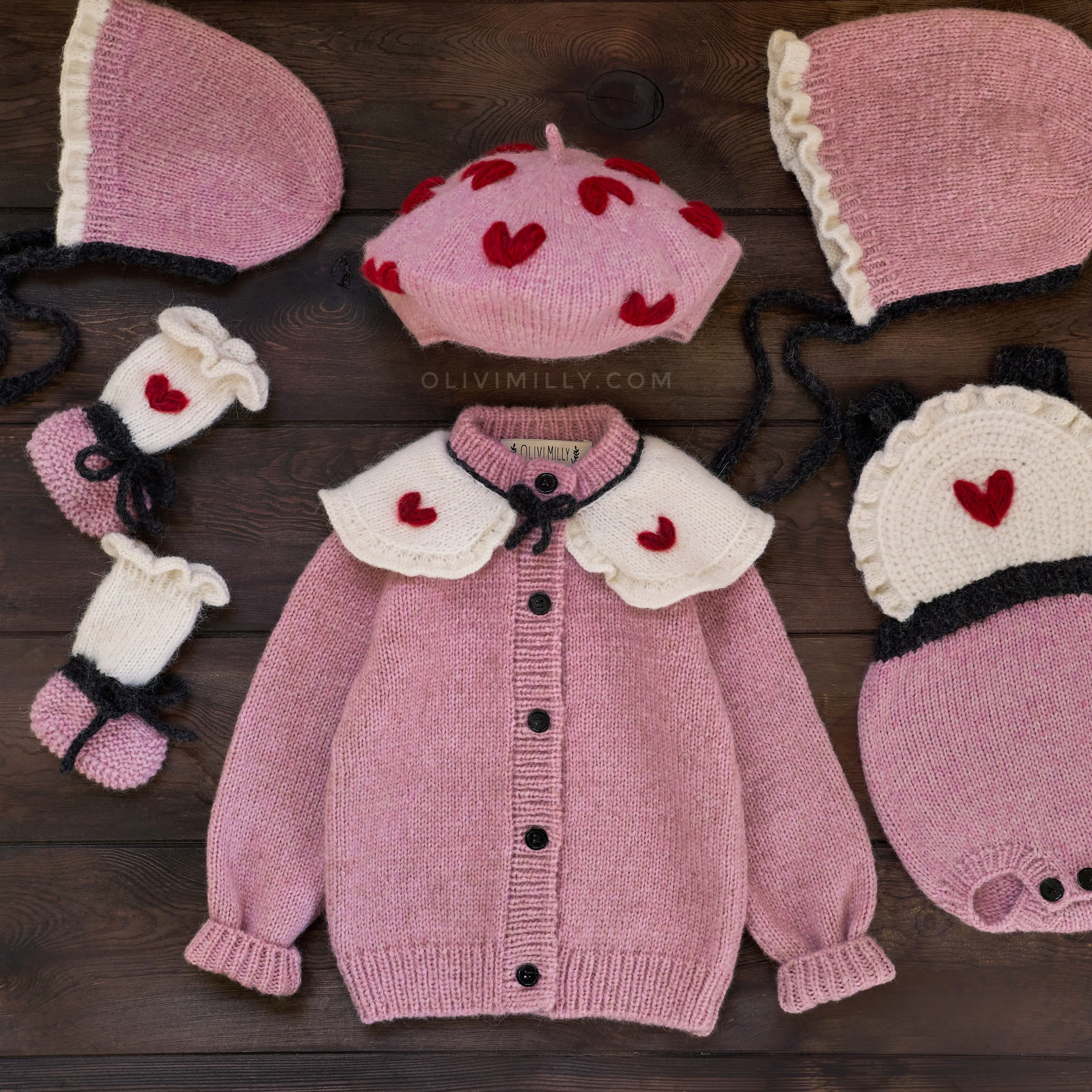 Alice Booties |powder pink| in stock (0-3m)