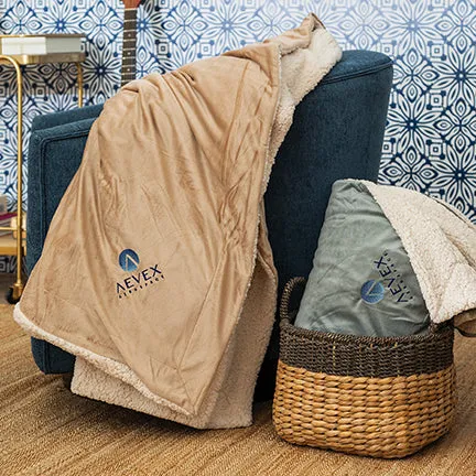 Alpha Kappa Psi Sherpa Lined Blanket