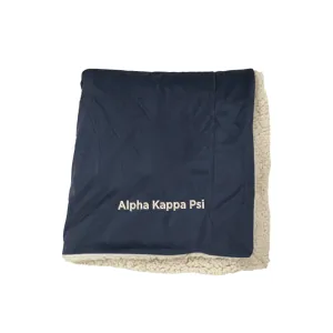 Alpha Kappa Psi Sherpa Lined Blanket