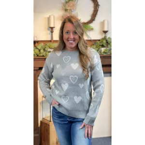 Andree Sweet Hearts Knit Sweater