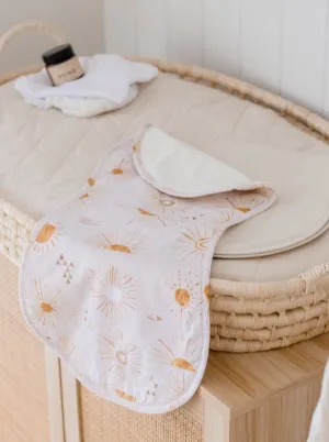 Bambella Burp Cloths 2 Pack | Bohemian Sunshine & Oat