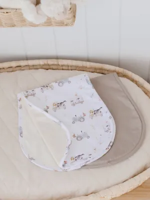 Bambella Burp Cloths 2 Pack | Oakwood Farm & Latte