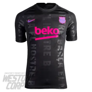 Barcelona Adult 2021-22 SS Dri-FIT Pre-Match Top