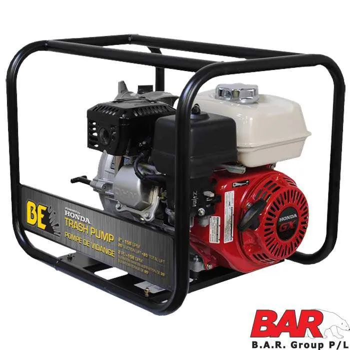 Be 3" Honda Gx Powered Heavy Duty Trash Pump