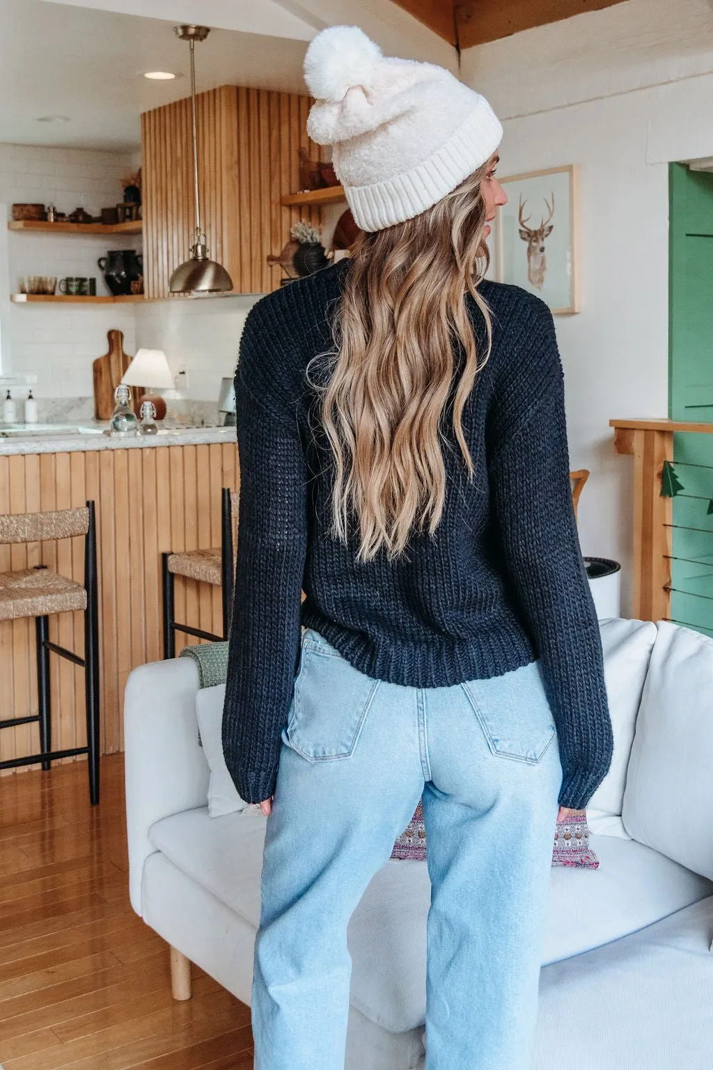 Black Cozy Pullover Sweater - FINAL SALE