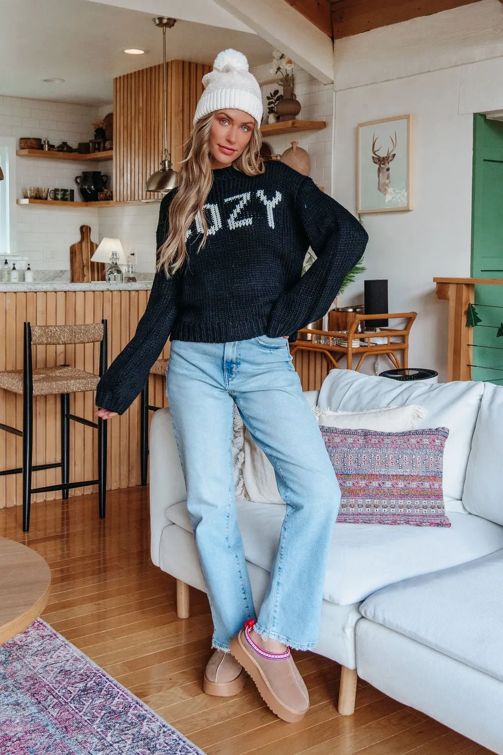 Black Cozy Pullover Sweater - FINAL SALE