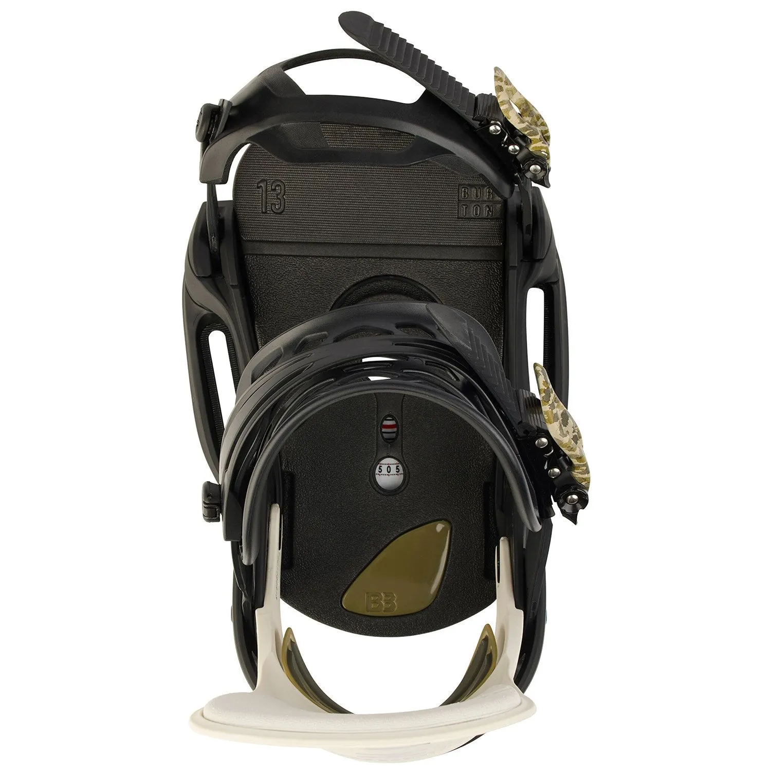 Burton Cartel X EST Mens Snowboard Bindings Black / Stout White / Logo