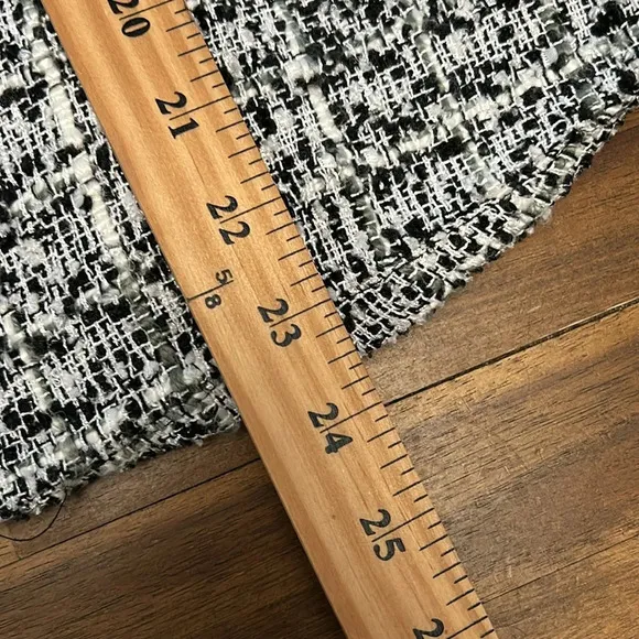 Calvin Klein Tweed Black and White Zip Up Jacket Size 14