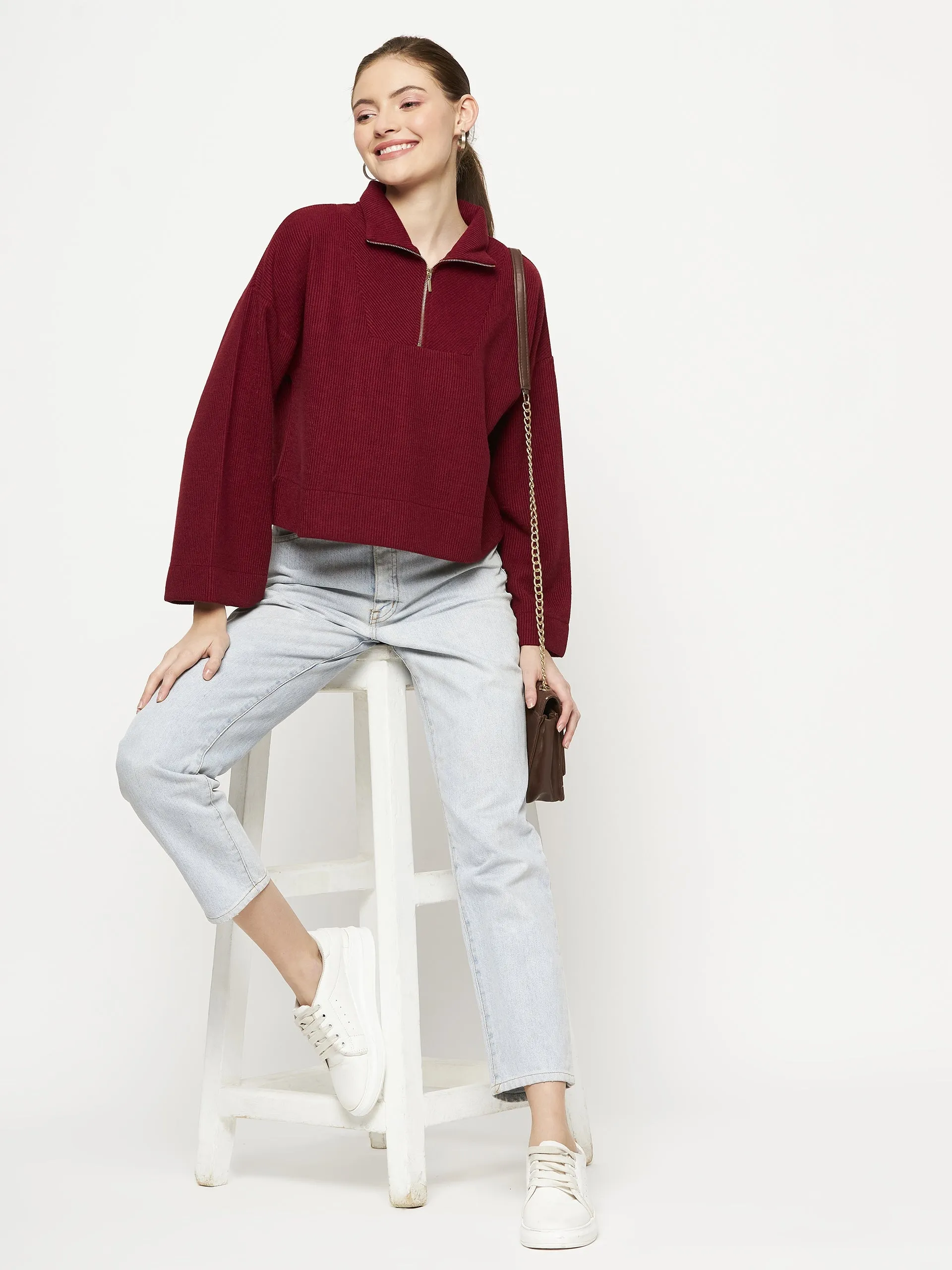 Camla Barcelona Maroon Top
