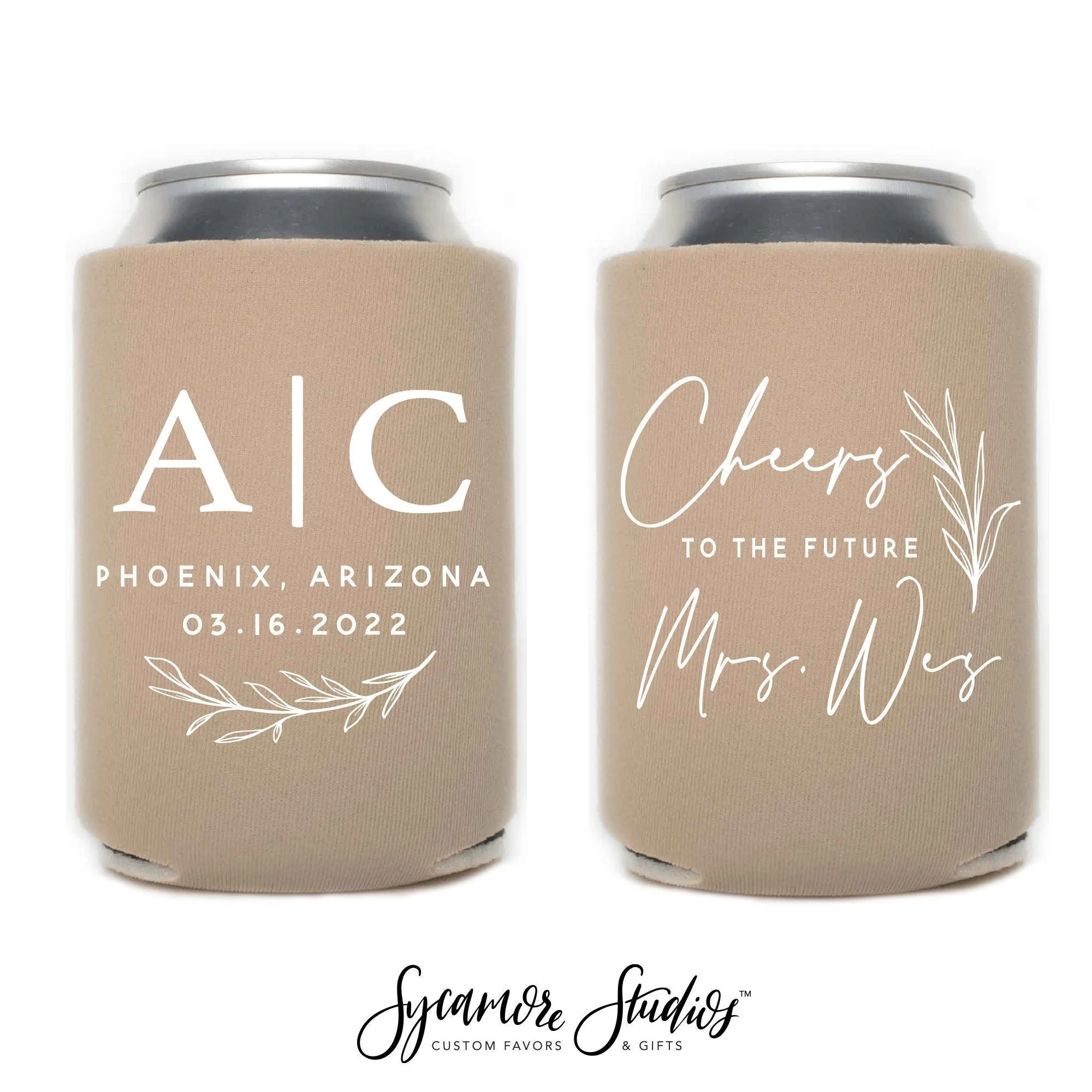 Cheers To The Future Mrs - Bachelor / Bachelorette Can Cooler #13R