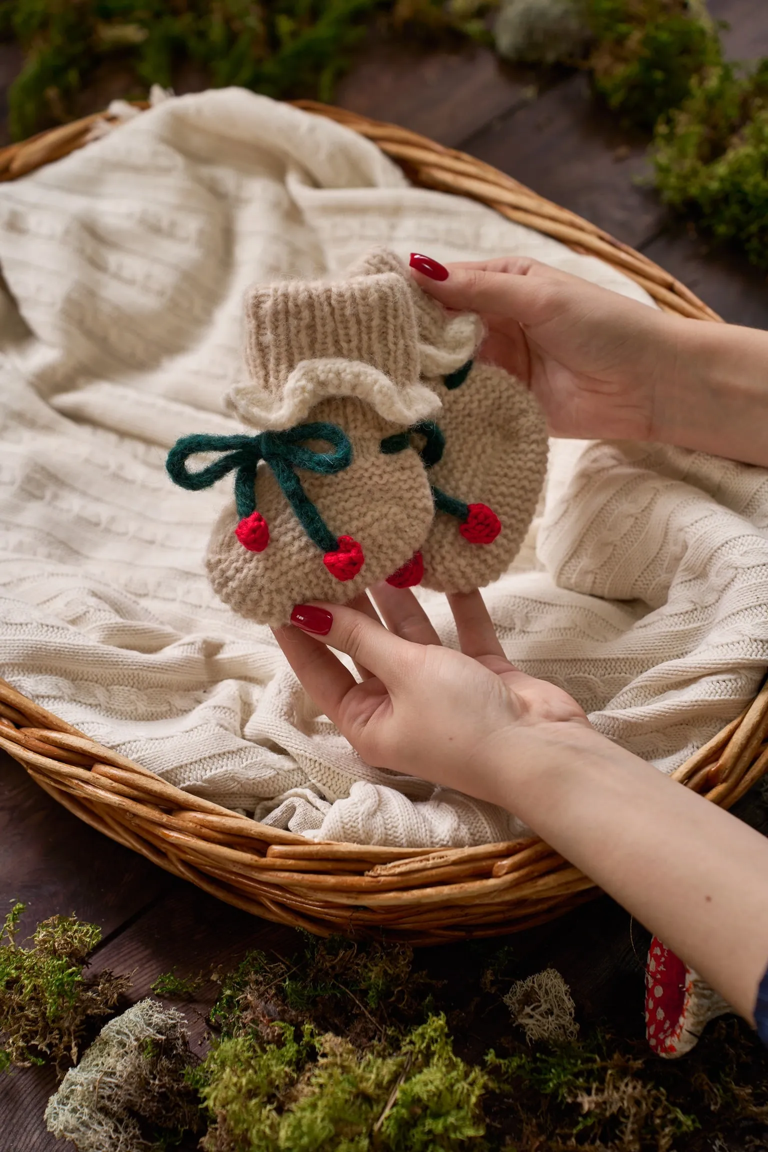 Cherry Booties | Wheat
