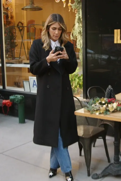 Classic Long Double Breasted Wool Coat