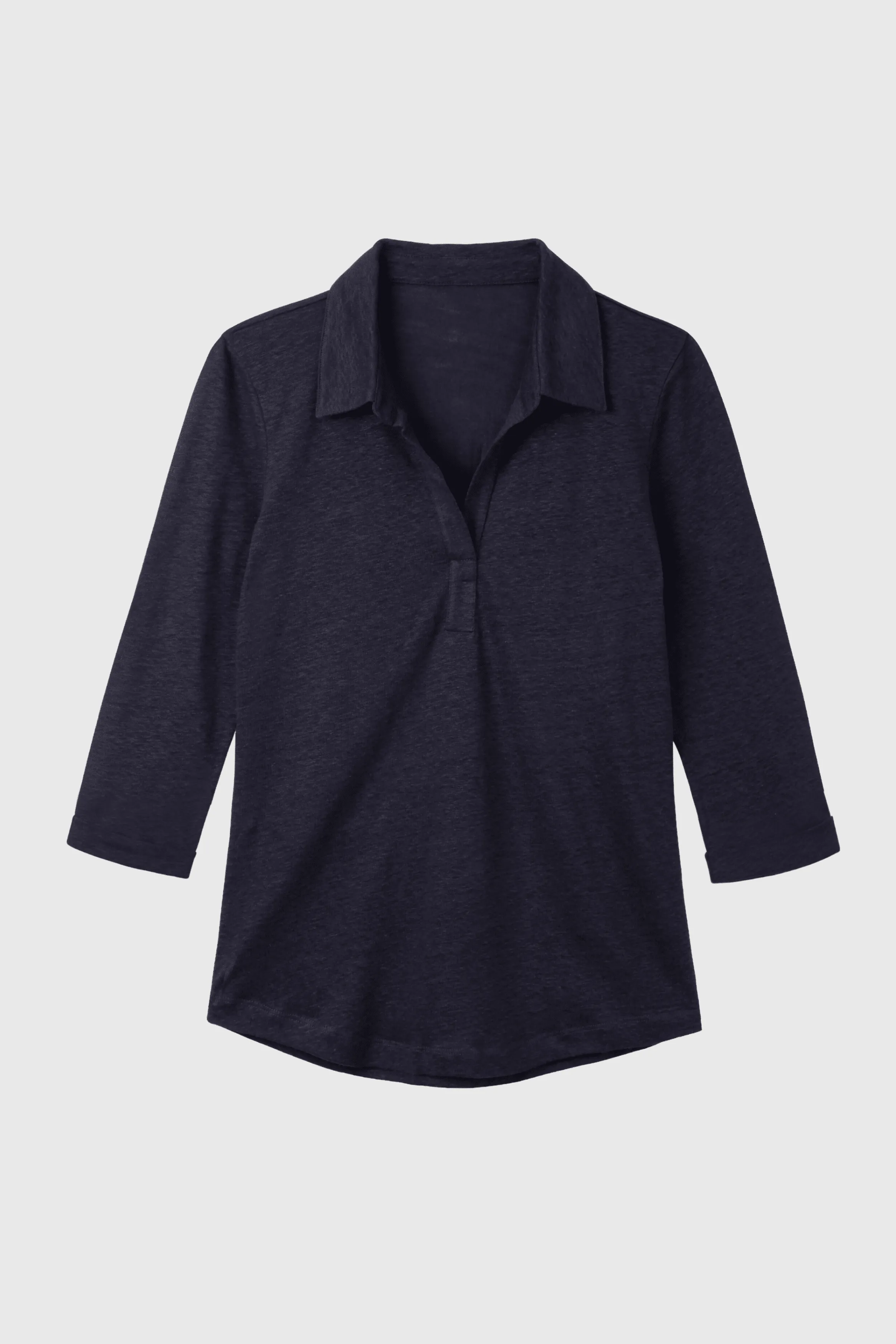 Collared Linen T-shirt