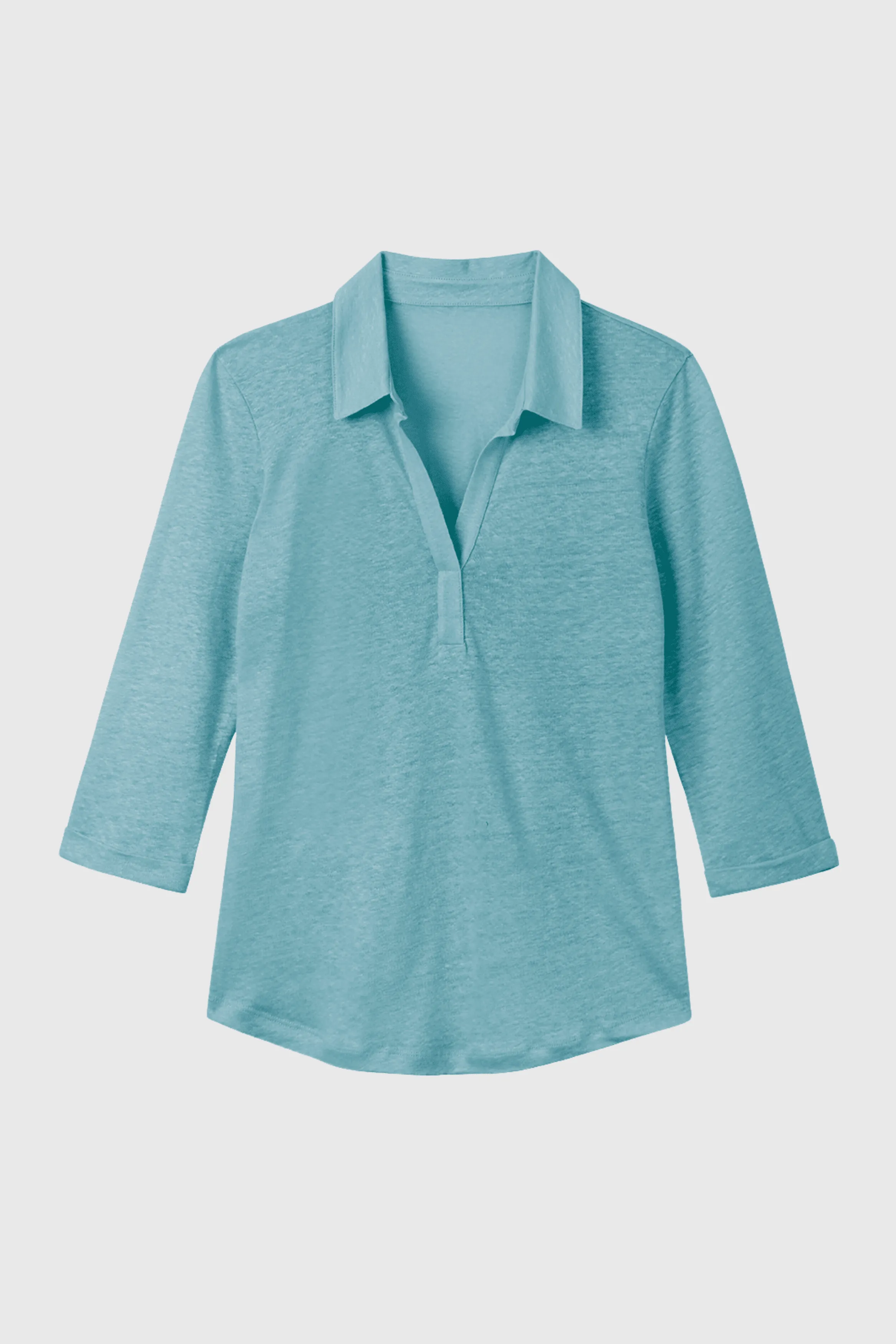 Collared Linen T-shirt