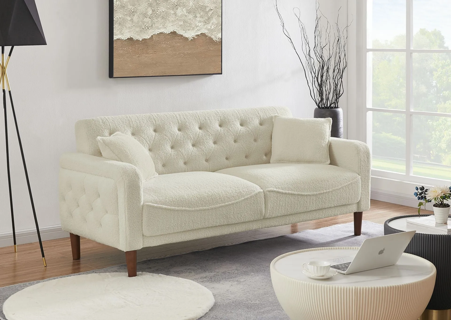 Convertible Velvet Sponge Sofa