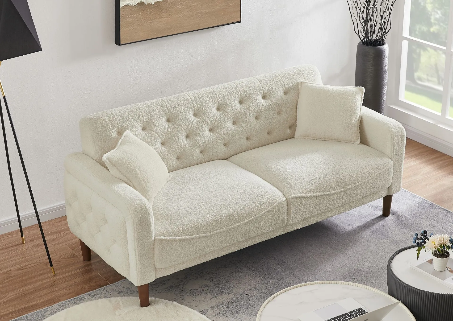 Convertible Velvet Sponge Sofa