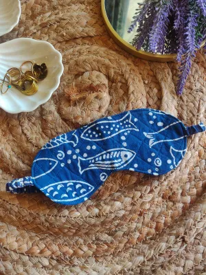 Coral Blue Eye Mask