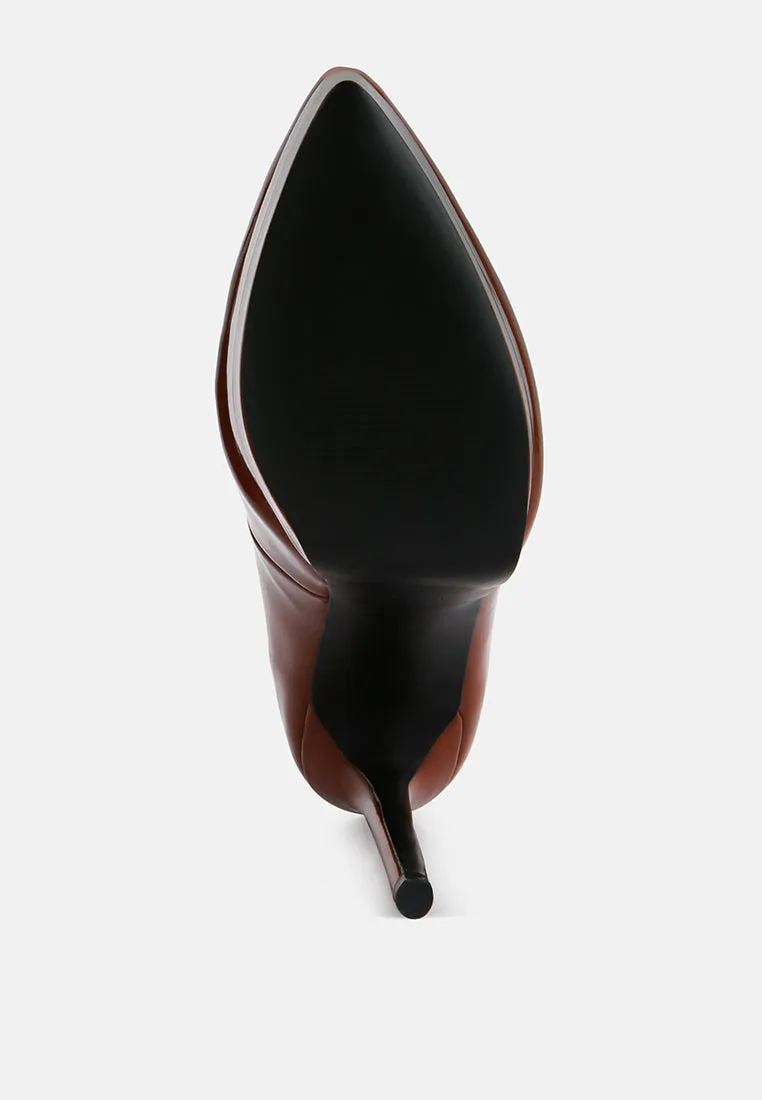 Cuddles Patent Faux Leather Platform Stiletto Pumps By Ruw