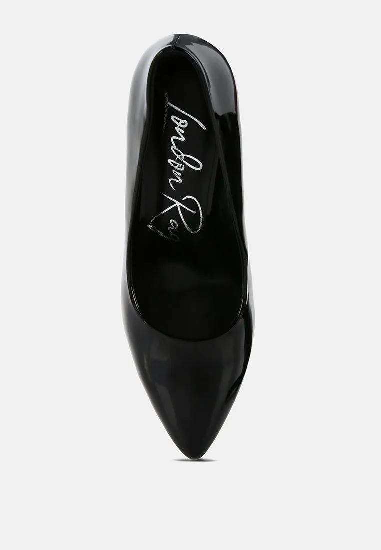 Cuddles Patent Faux Leather Platform Stiletto Pumps By Ruw