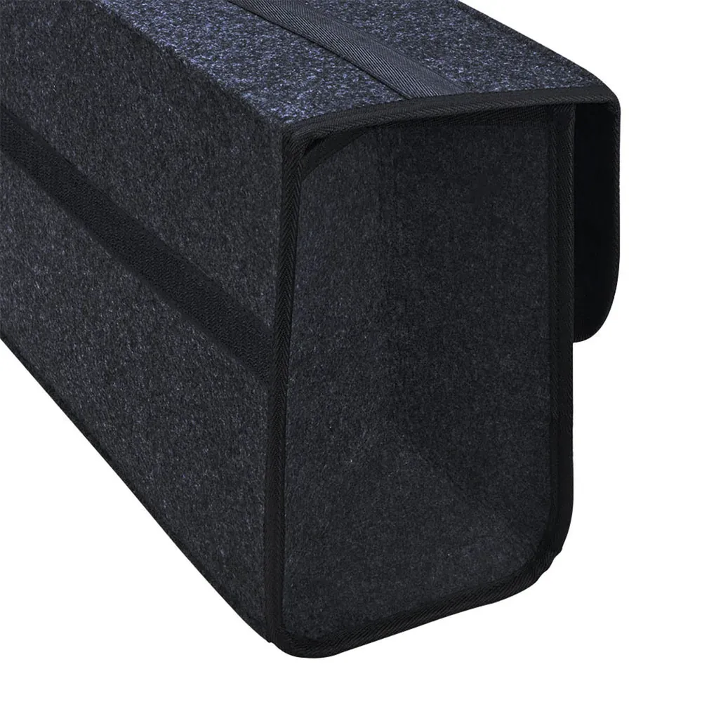 Custom Text For Soft Felt Car Bag Organizer, Compatible with All Cars, Folding Car Storage Box Non Slip Fireproof Car Trunk Organizer HA12990