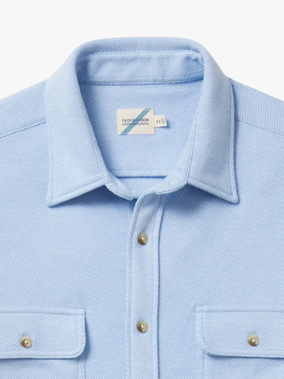 Dunewood Flannel | Light Blue Twill