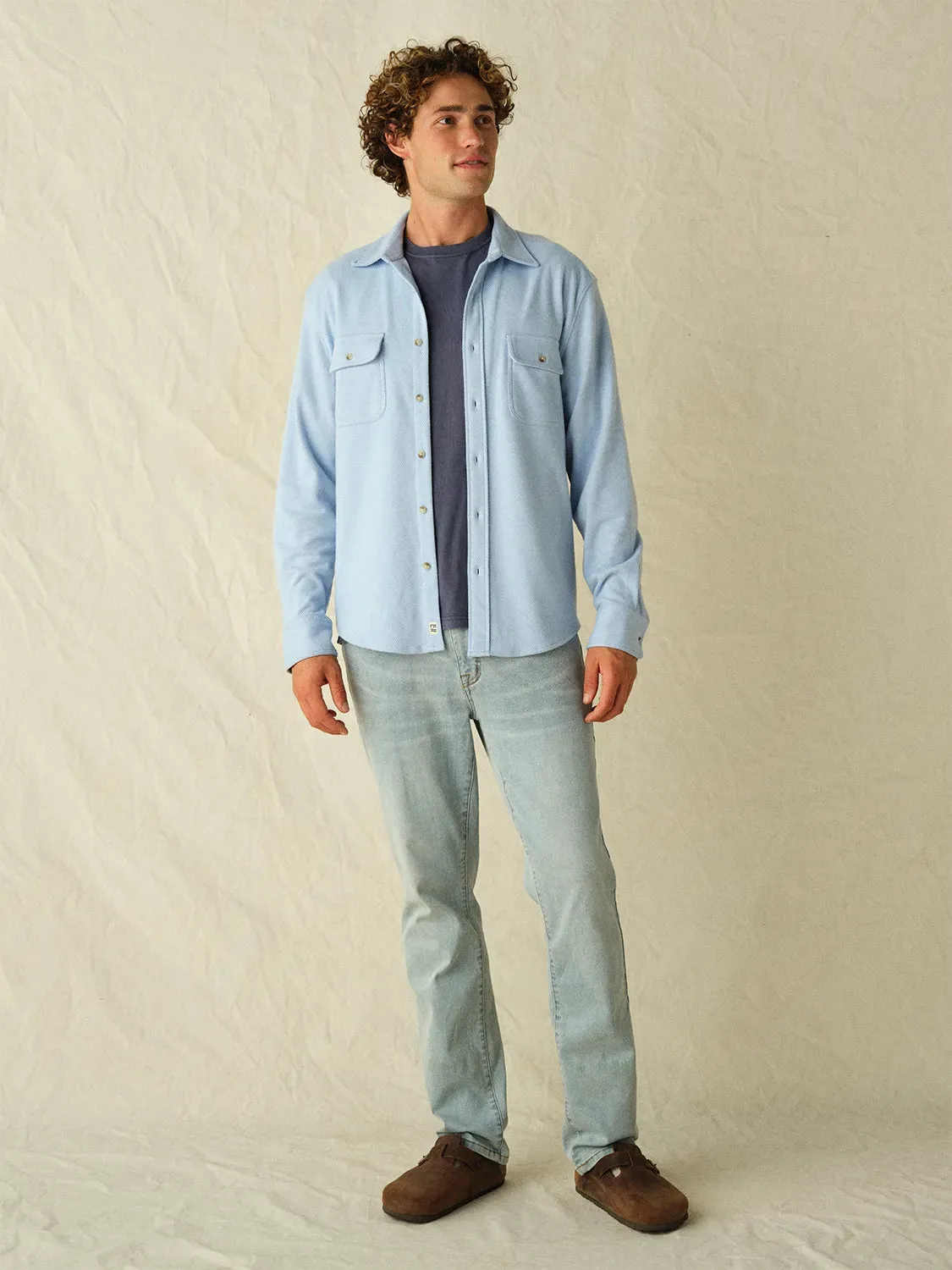 Dunewood Flannel | Light Blue Twill