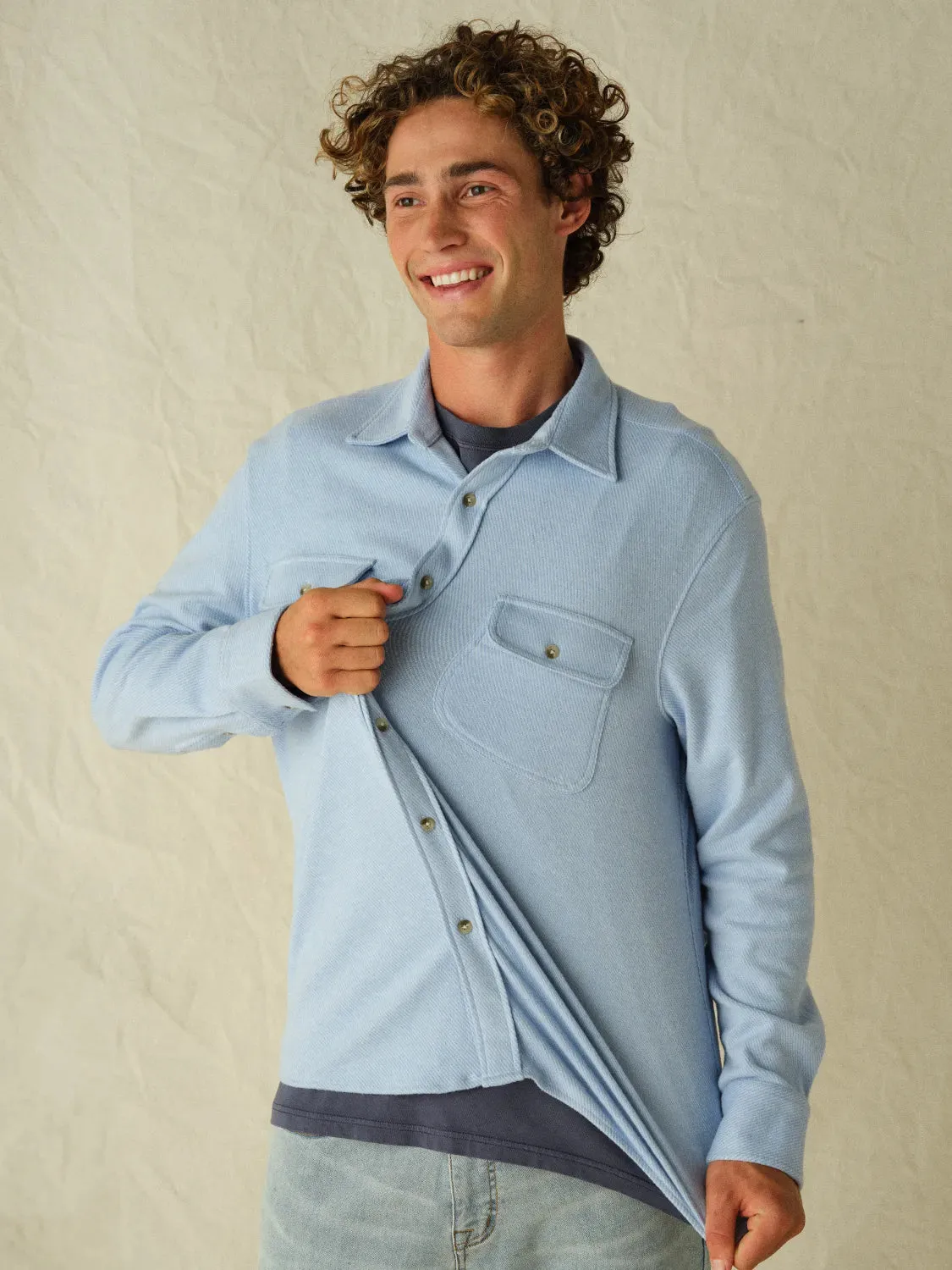 Dunewood Flannel | Light Blue Twill