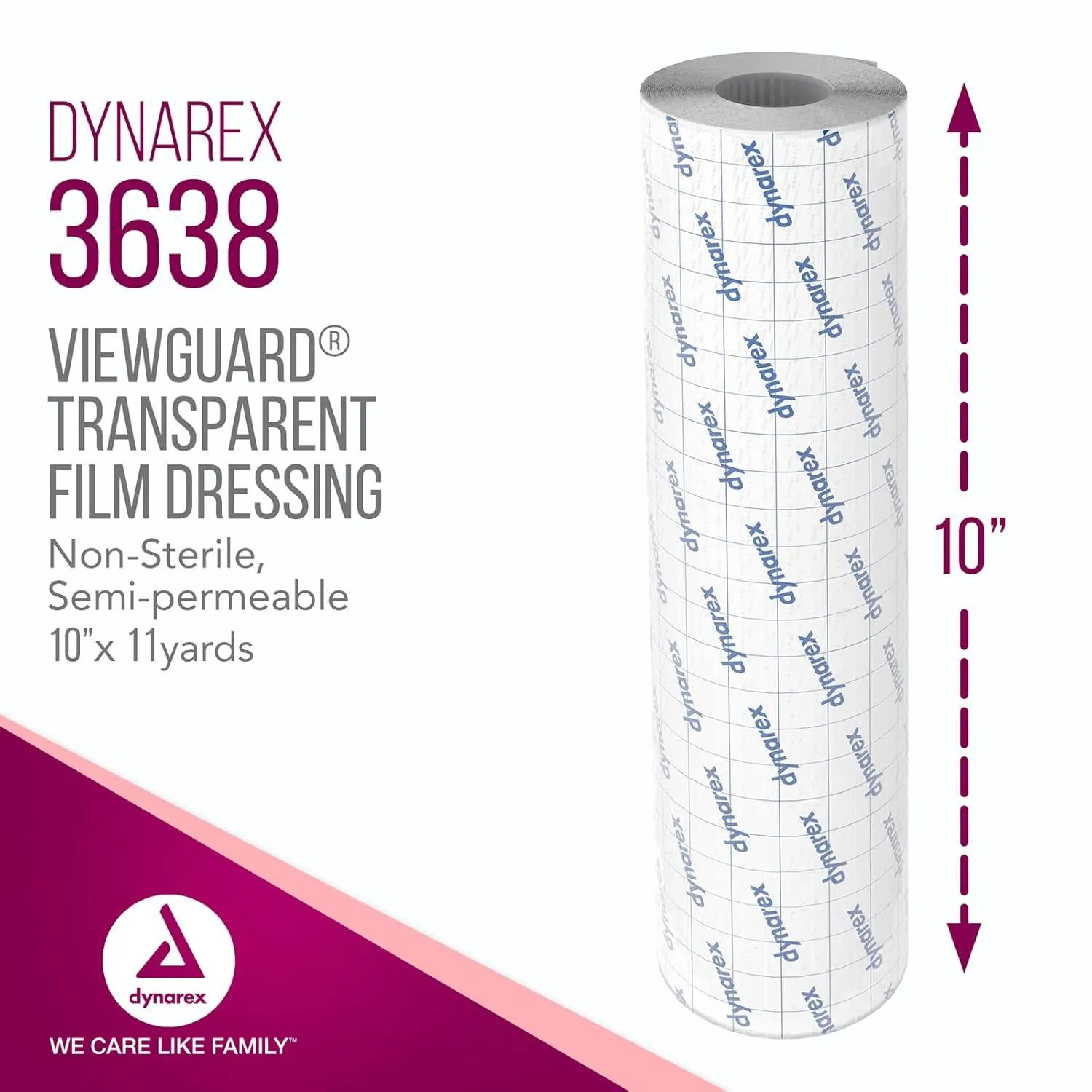 Dynarex - View Guard Transparent Film Dressing Roll