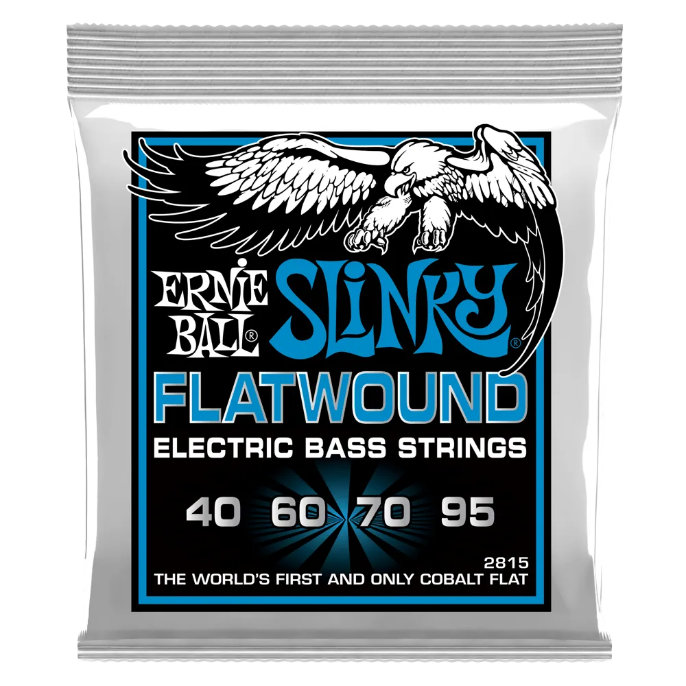Ernie Ball Extra Slinky Flatwound Electric Bass String, 40-95 Gauge