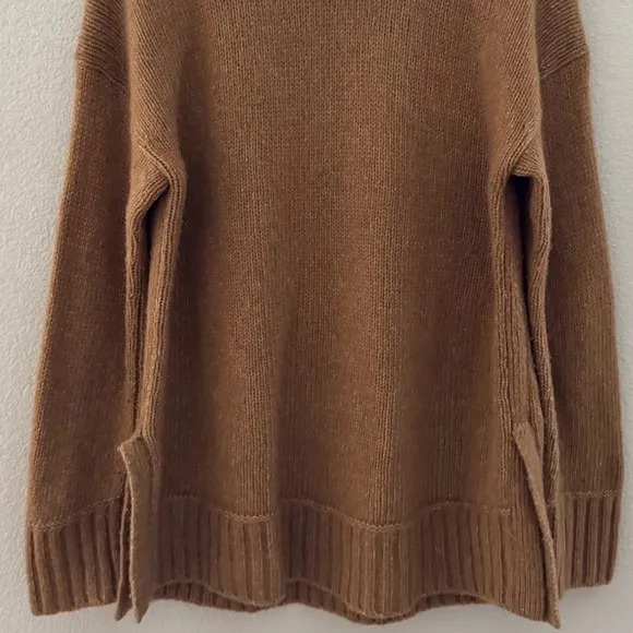 Everlane Cloud Turtleneck Sweater Wool Alpaca Knit Classic Minimalist Tan L