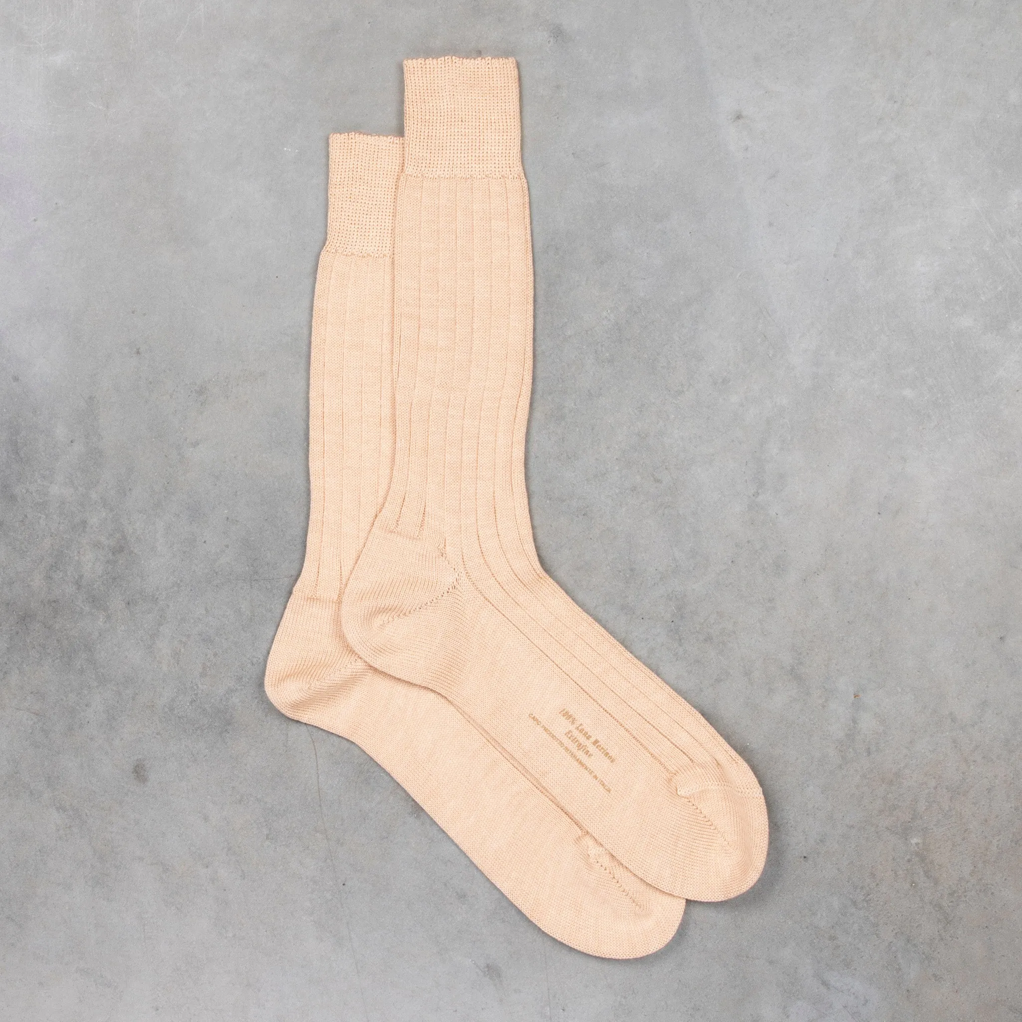 Frans Boone Socks Pura Lana Merinos Pesante Cameo