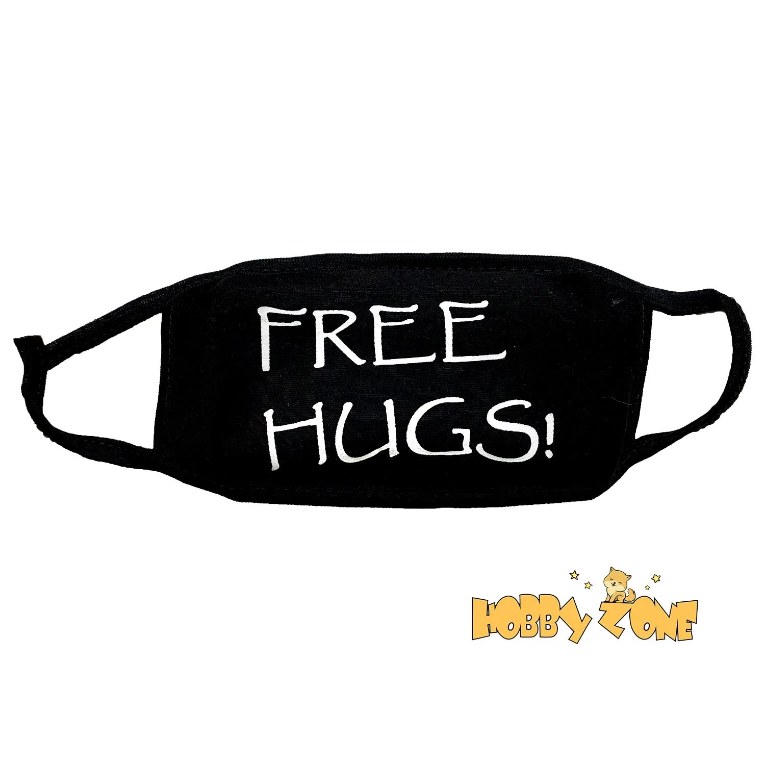 Free Hugs Black Reusable Face Mask