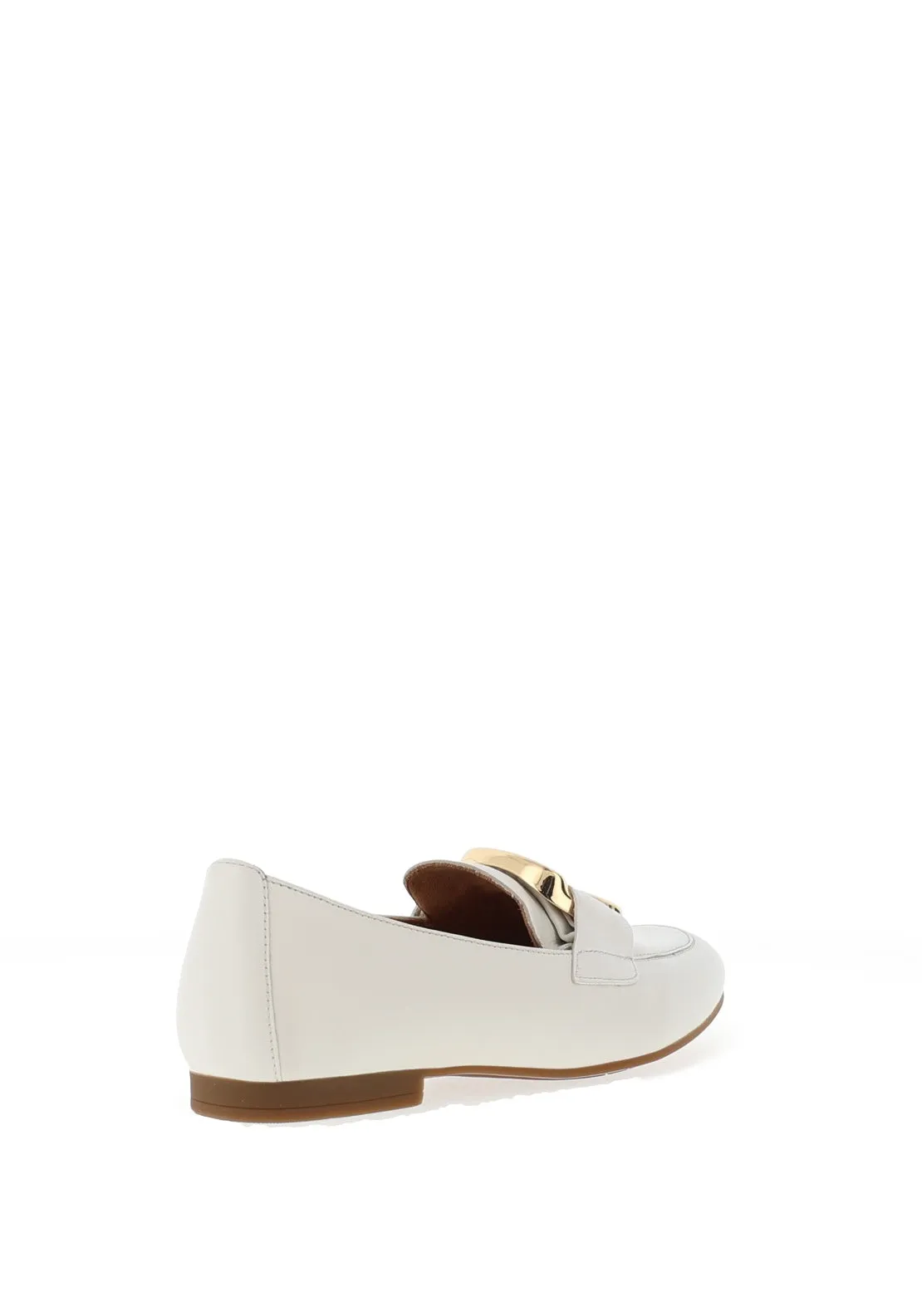 Gabor Leather Chain Link Pumps, White