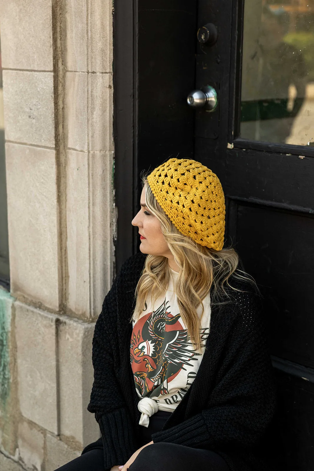 genevieve crochet beanie