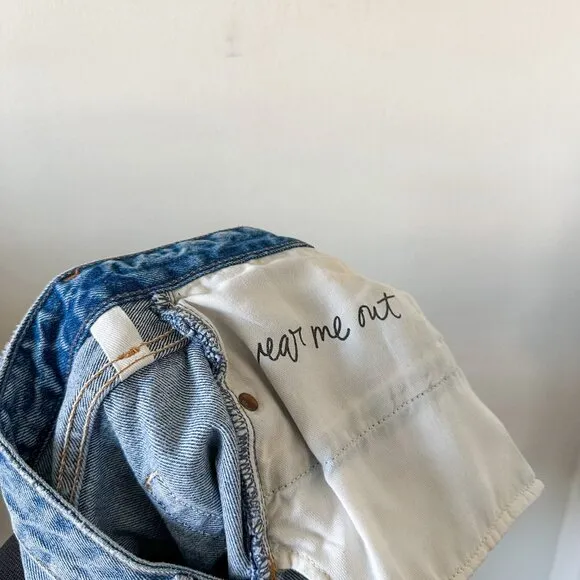 GRLFRND Distressed Denim Shorts - Size 27