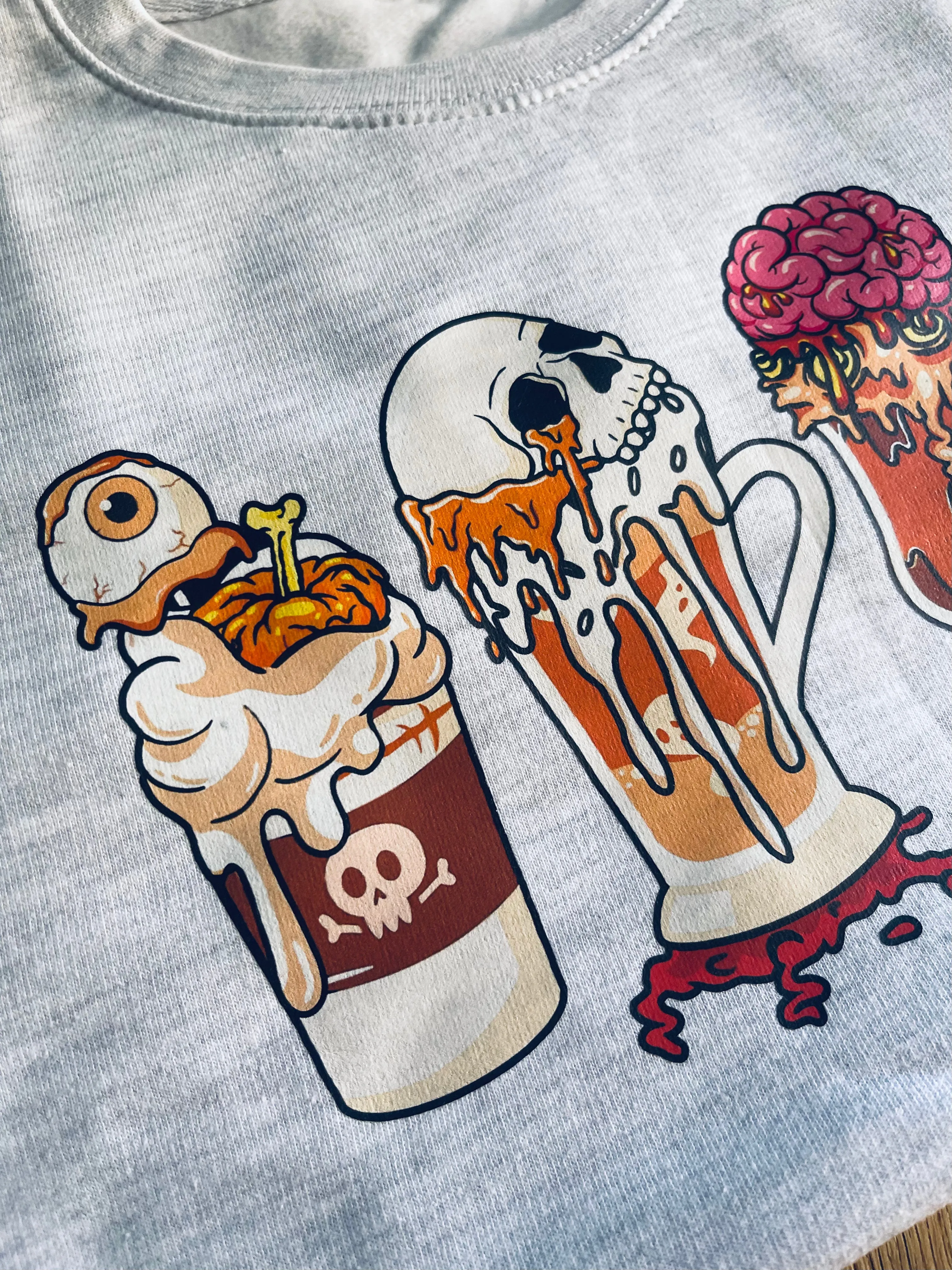 Halloween Coffee Sweater - 9-11 Years