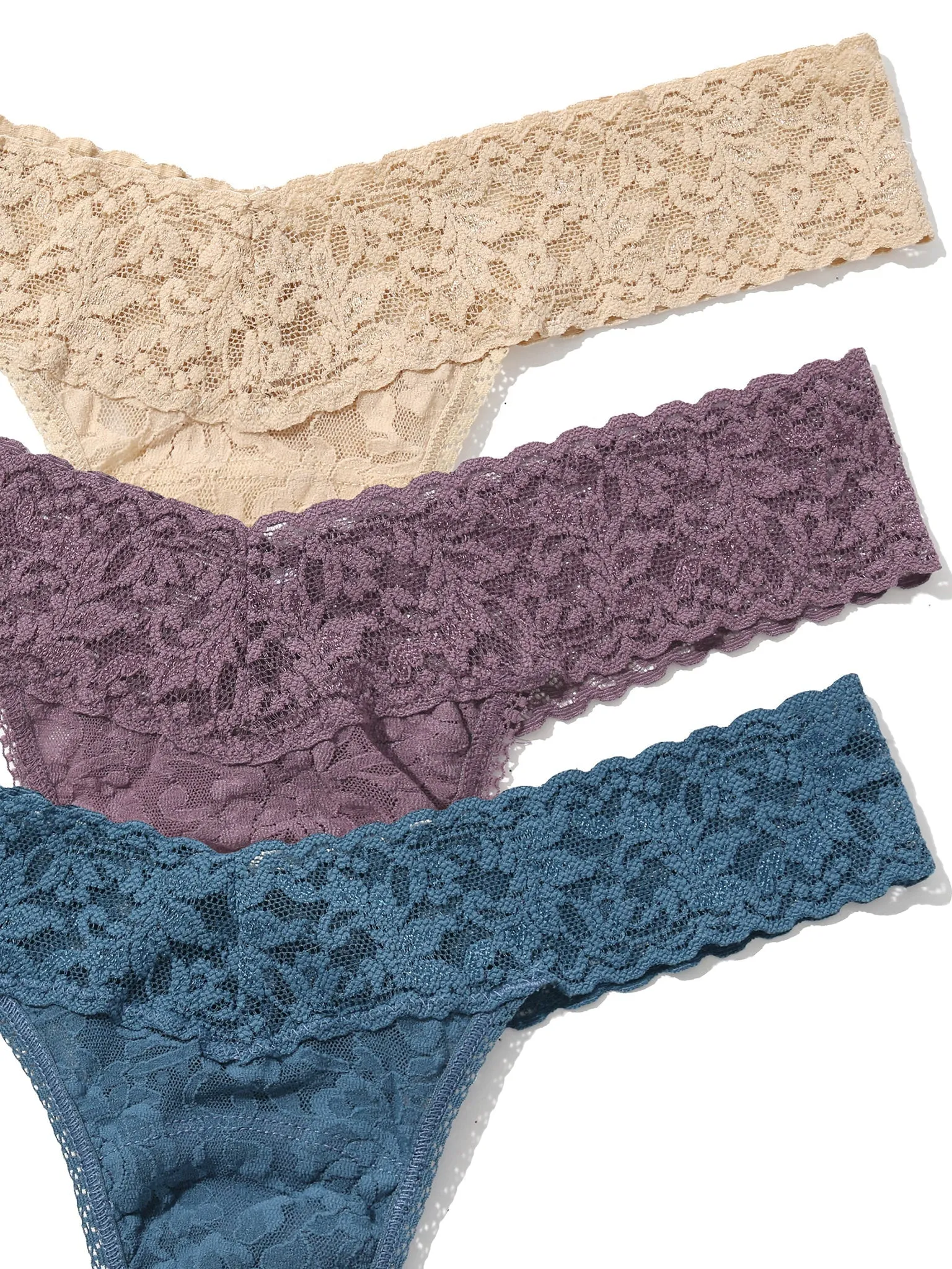 Holiday 3 Pack Signature Lace® Low Rise Thong Sale