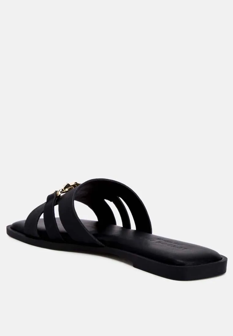Horsebit Embellished Flats By RAG
