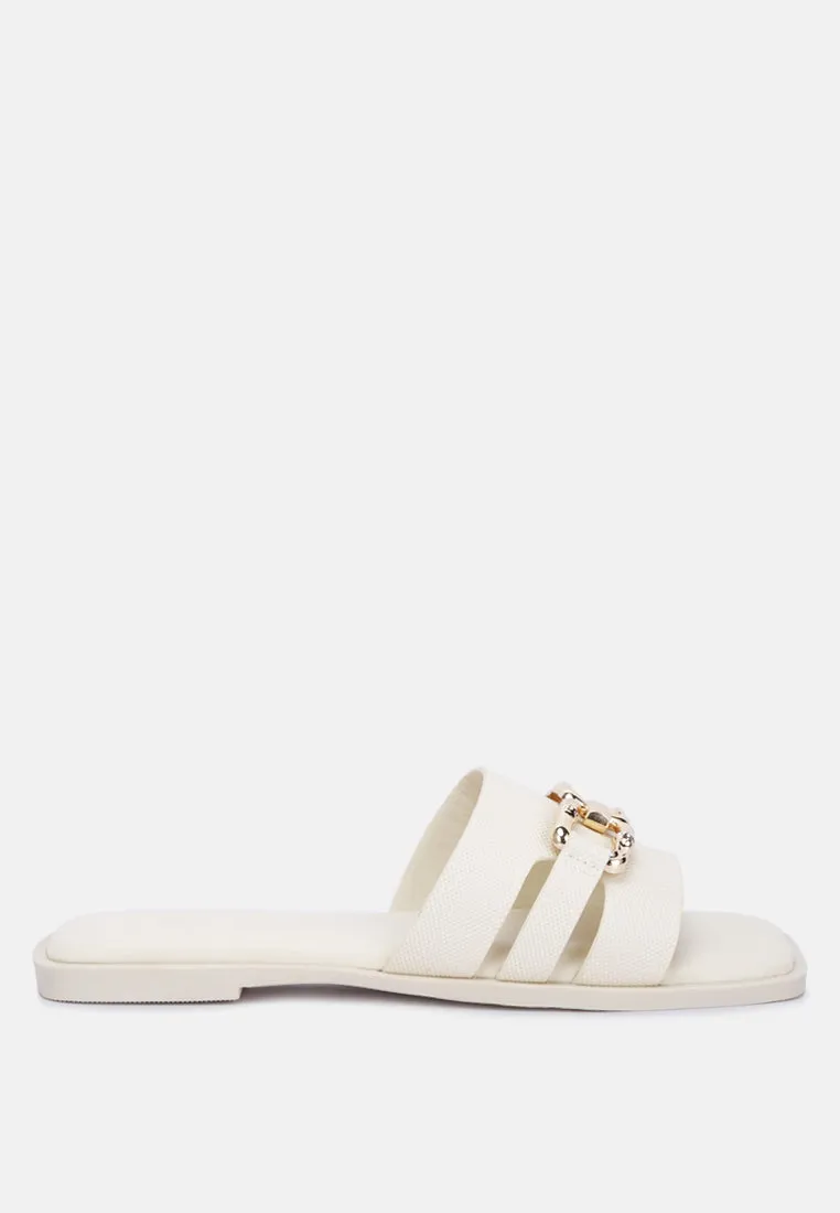 Horsebit Embellished Flats By RAG