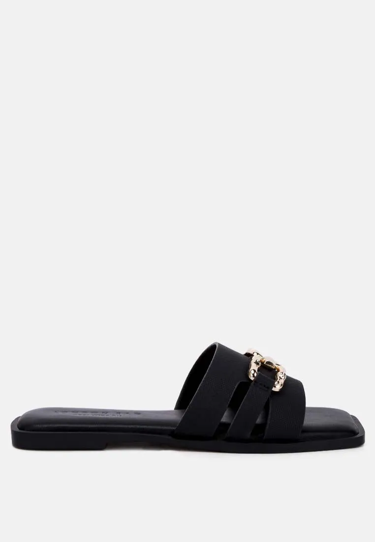 Horsebit Embellished Flats By RAG